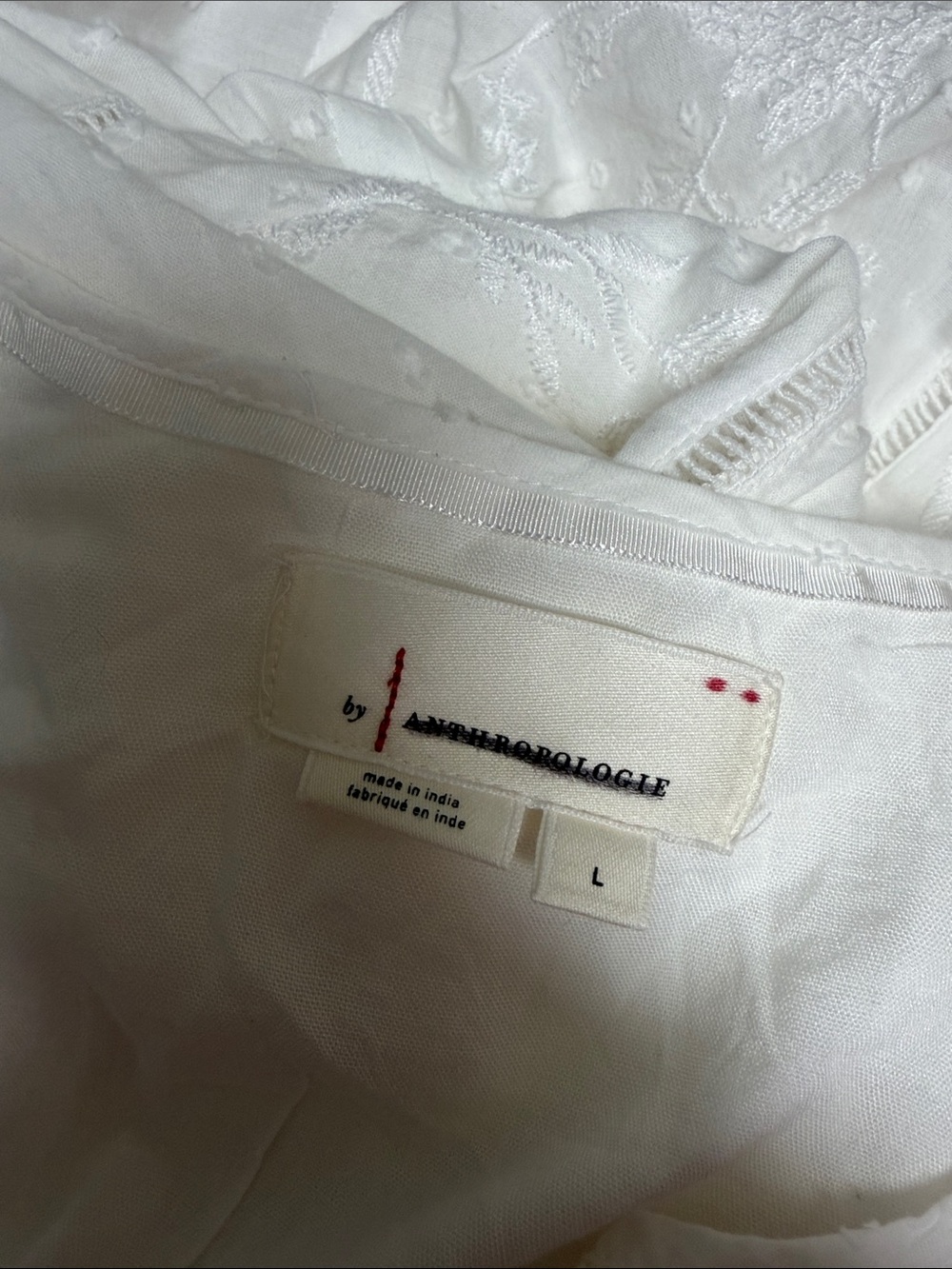 Anthropologie Somerset Maxi Dress White Tiered Cotton - Picture 7 of 7